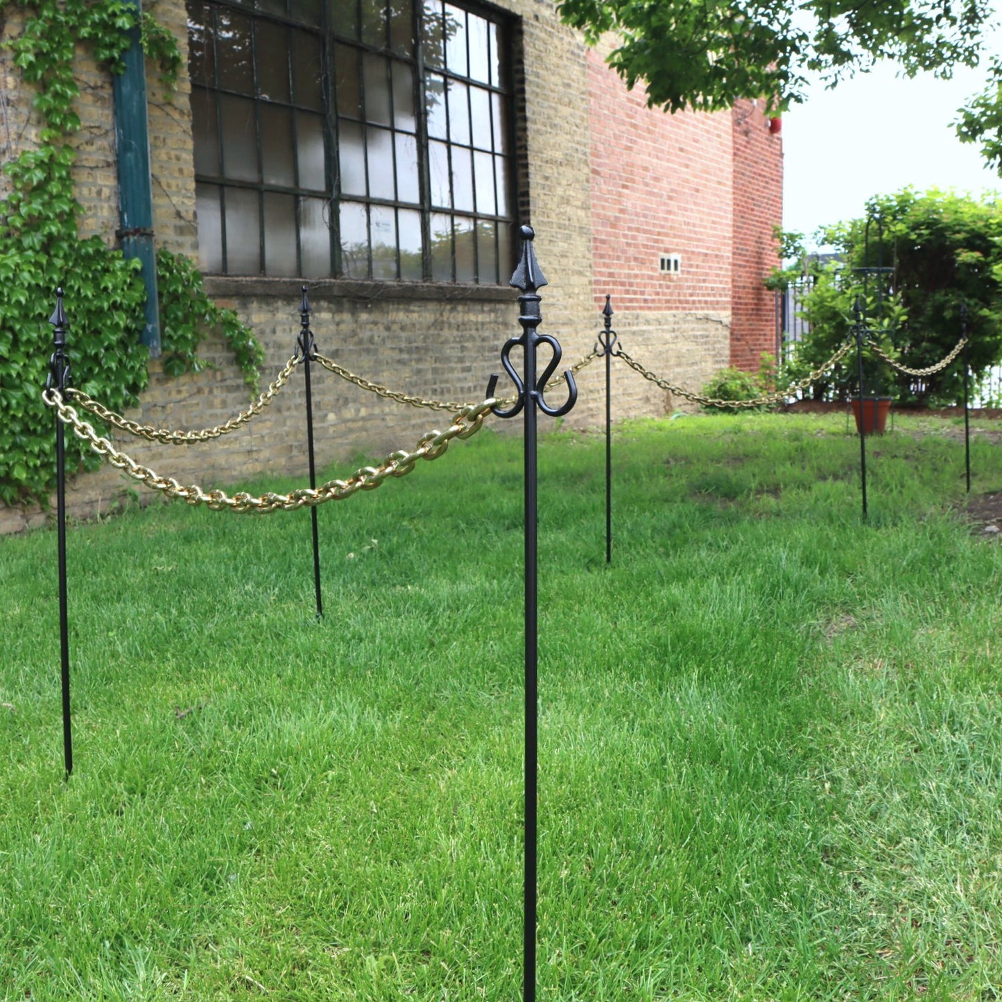 Chain Fence Pole - Set of 6