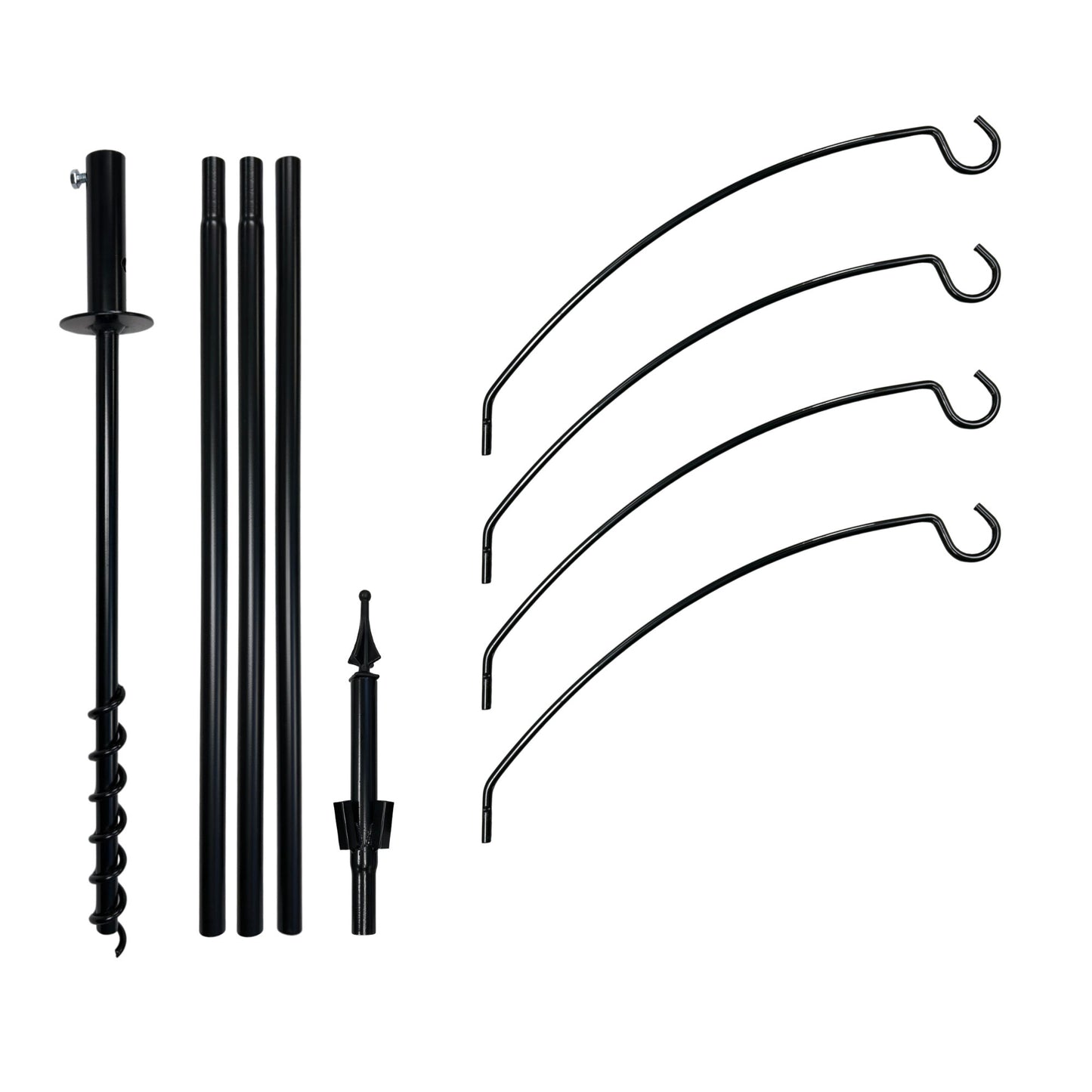 Multi-Arm Bird Feeder Pole Systems